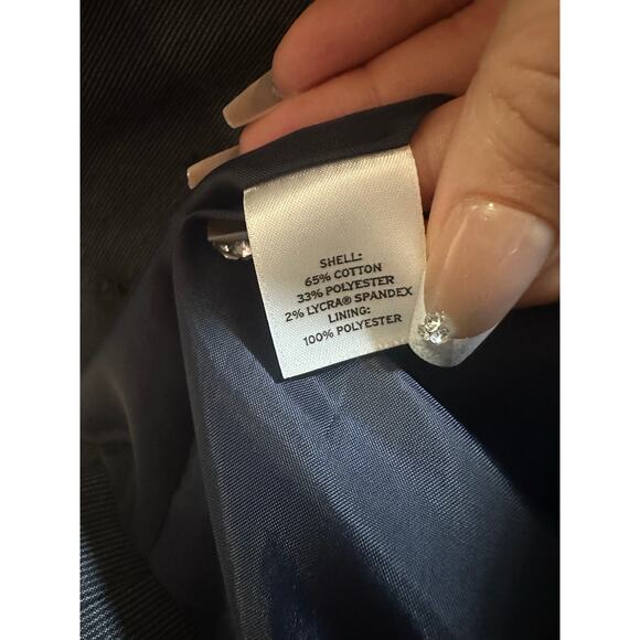 Halogen Women’s Pinstripe Blazer Jacket – Size 12 – Gray Tailored Street-Style - Picture 8 of 9